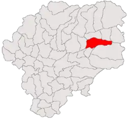 Location in Bistrița-Năsăud County