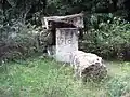Monument at the cemetery entrance