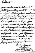 Letter by Jacques Hébert to citizen Pierre-François Palloy