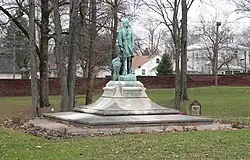 The bronze version in Crawfordsville, Indiana