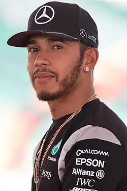 portrait of Lewis Hamilton