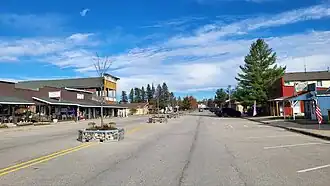 Looking north along Kneeland Street