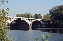 Libeň bridge connecting Libeň with Holešovice
