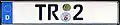 License plate of city council of Trier