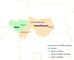 Division into gminas