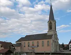 The church in Liebsdorf