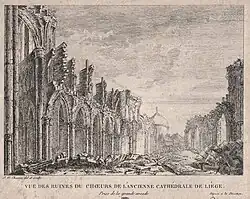 Ruine de la cathédrale Saint-Lambert