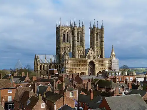 Lincoln Cathedral (rebuilt beginning in 1192)
