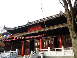 Daxiong Baodian of Linggu Temple in Nanjing, Jiangsu, China. Rebuilt in 1980.