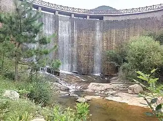 Mountain Yi Waterfall Wall