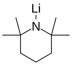 Structural formula of lithium tetramethylpiperidide