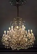 Bohemian chandelier in the Czech Republic