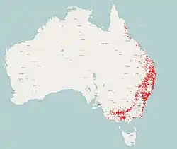 Map of range