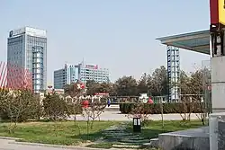 Liuquan Square in downtown Zichuan