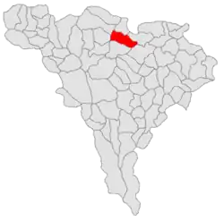 Location in Alba County
