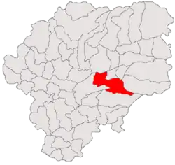 Location in Bistrița-Năsăud County