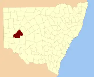 Location in New South Wales