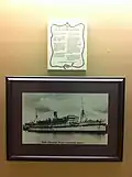 HMHS&nbsp;Llandovery Castle (210 dead, 24 survivors, June 1918) plaque, Stadacona Health Centre
