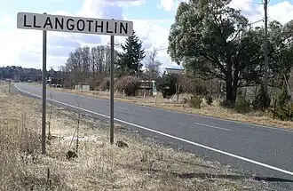 New England Highway at Llangothlin