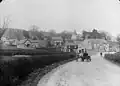 The main road through Llansantffraid