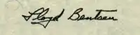 Cursive signature in ink