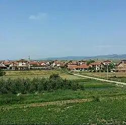 View from south side of the village