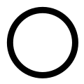 Hollow circle