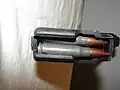 Feed-lips of plastic AK-47 magazine