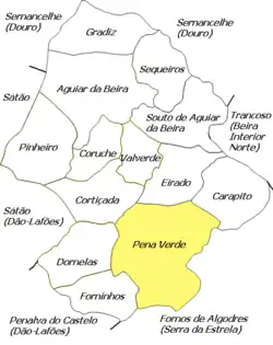 Location of Pena Verde