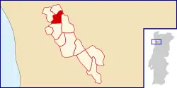 Location of Fânzeres