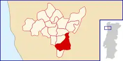 Location of Águas Santas