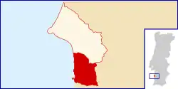 Location of Porto Covo