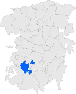 Map showing location within Berguedà