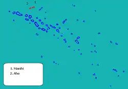 Location of Manihi