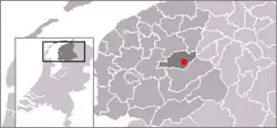 Location in Smallingerland, Friesland, Netherlands
