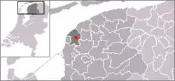 Location in the former municipality of Franekeradeel in Friesland in the Netherlands