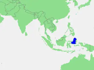 The Molucca Sea in Southeast Asia