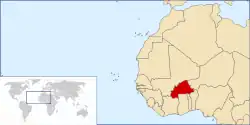 Location of Upper Volta