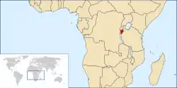 Territory of the Kingdom of Burundi in 1966.