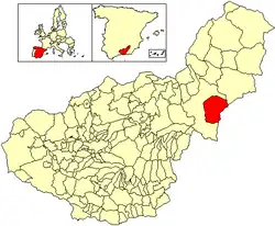 Location of Caniles