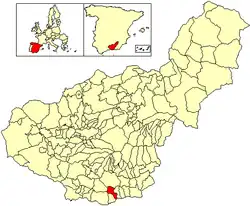 Location of Lújar