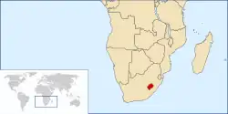 Location of Basutoland