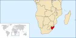 Location of Natal