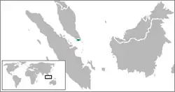 Location map for Singapore.