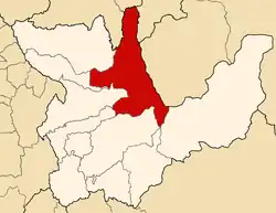 Location of Leoncio Prado in the Huánuco Region
