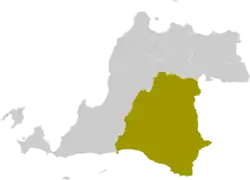 Location within Banten