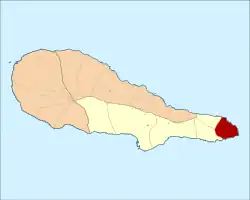 Location of Piedade in the municipality of Lajes do Pico within Pico Island