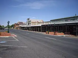 Looking east in the main street of Lockhart
