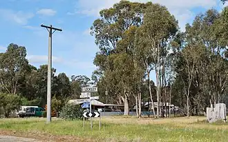 Street sign at Locksley