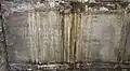 The loculus of Samson Mordan in the Terrace Catacombs of Highgate Cemetery.